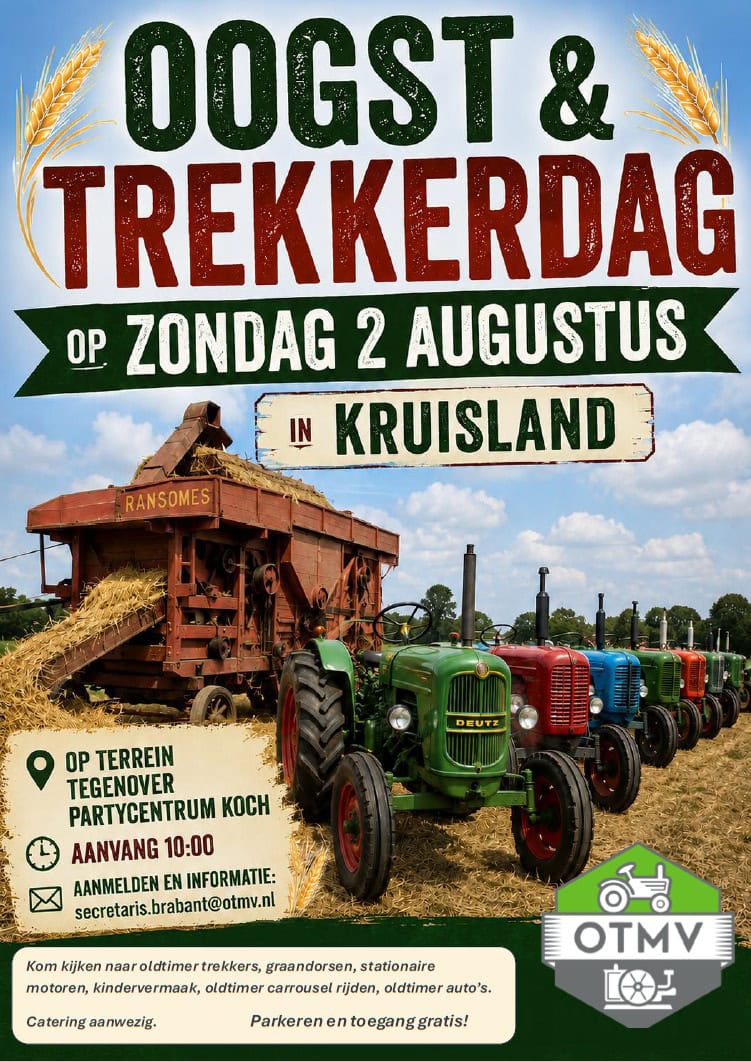 Oogstdag & Trekkerdag Kruisland 2026